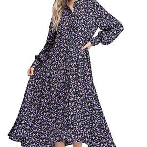 Ditsy Floral Midi Dress size Medium